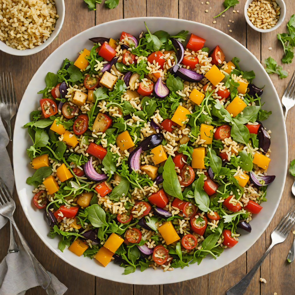 Garlic-Infused Quinoa Salad with Roasted Vegetables