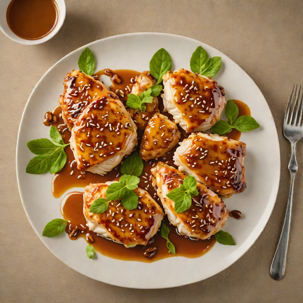Pan-Seared Chicken with Snorlax-Inspired Honey-Garlic Glaze
