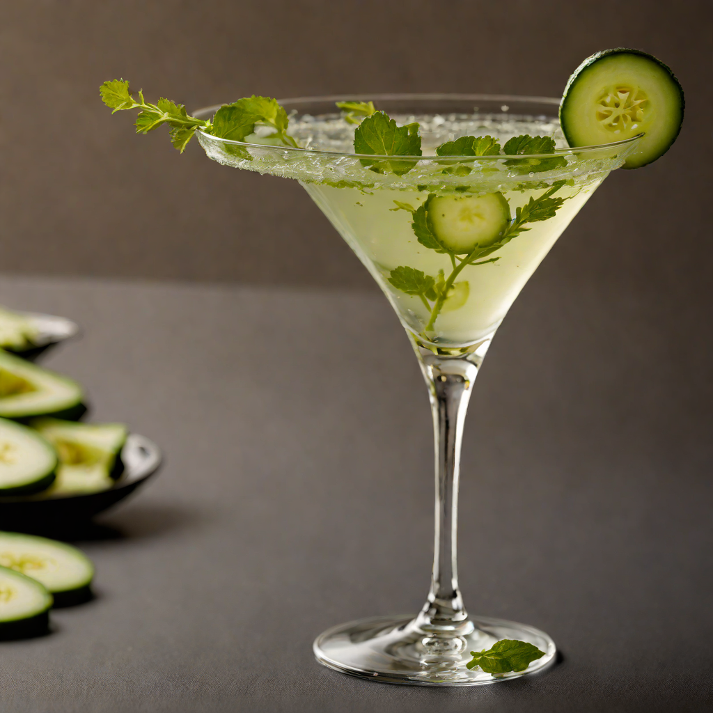 Cucumber-Verbena Gin Martini