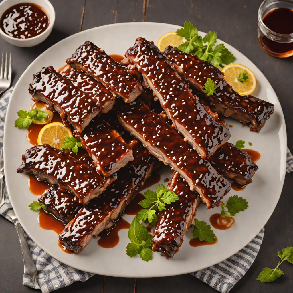 Smoked Whiskey-Glazed Pork Ribs