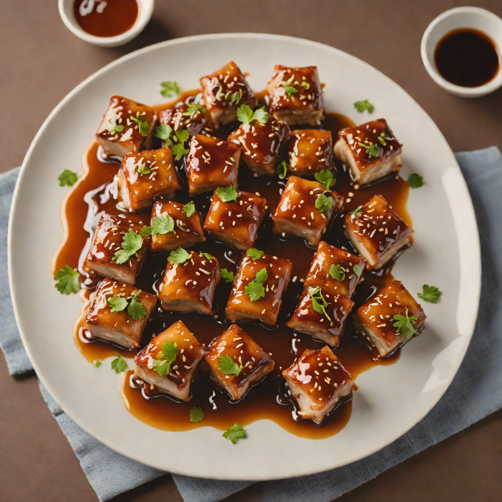 Pan-Fried Snorlax-Inspired Pork Belly Bites with Spicy Maple Glaze