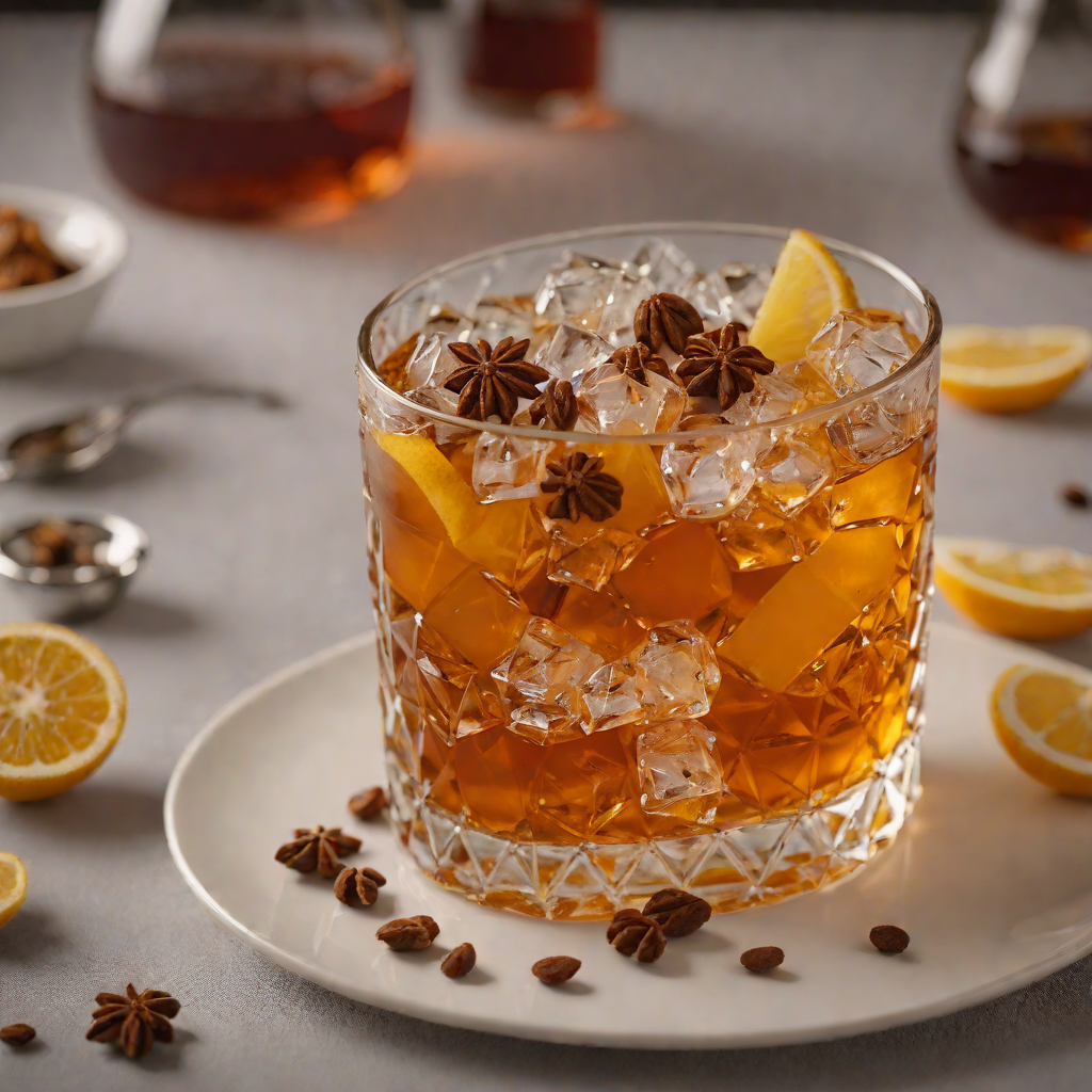 Spiced Amber Rum Old Fashioned