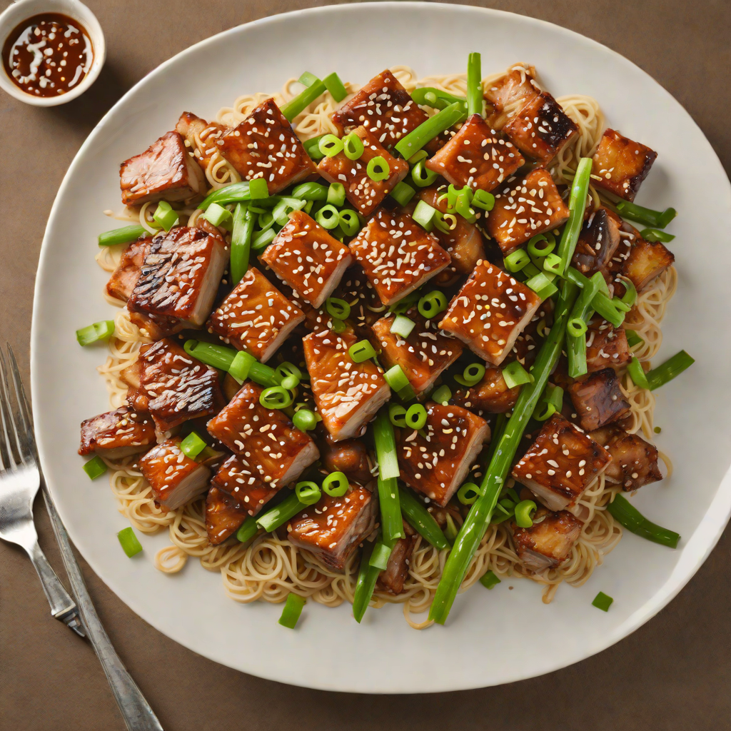 Garlic and Soy Sauce Stir-Fried Pork Belly with Scallions