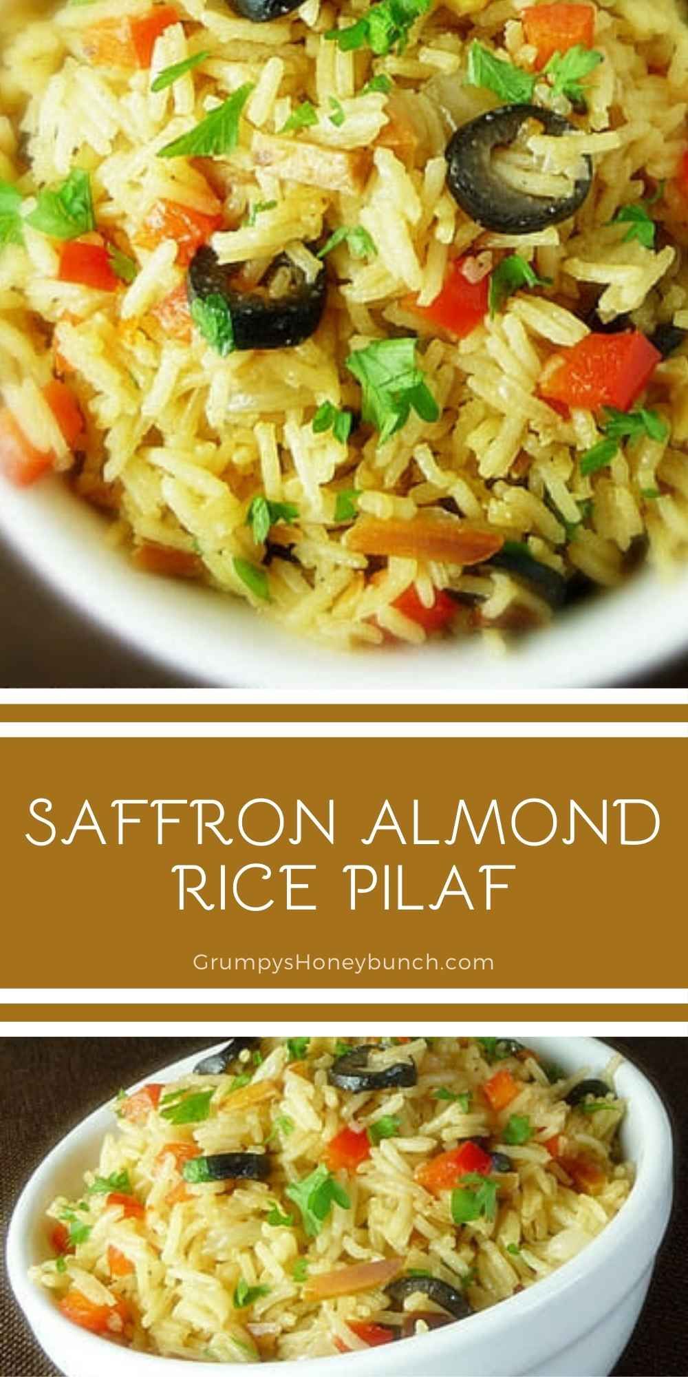 Saffron-Infused Basmati Rice Pilaf with Toasted Almonds
