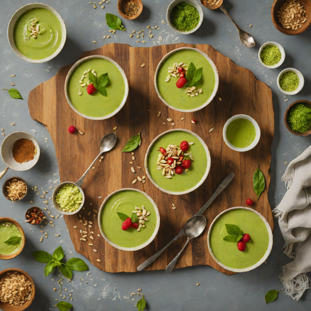 No-Bake Chilled Matcha Coconut Pudding