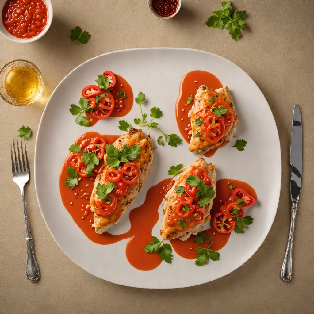 Pan-Seared Chicken with Roasted Red Bell Pepper Sauce