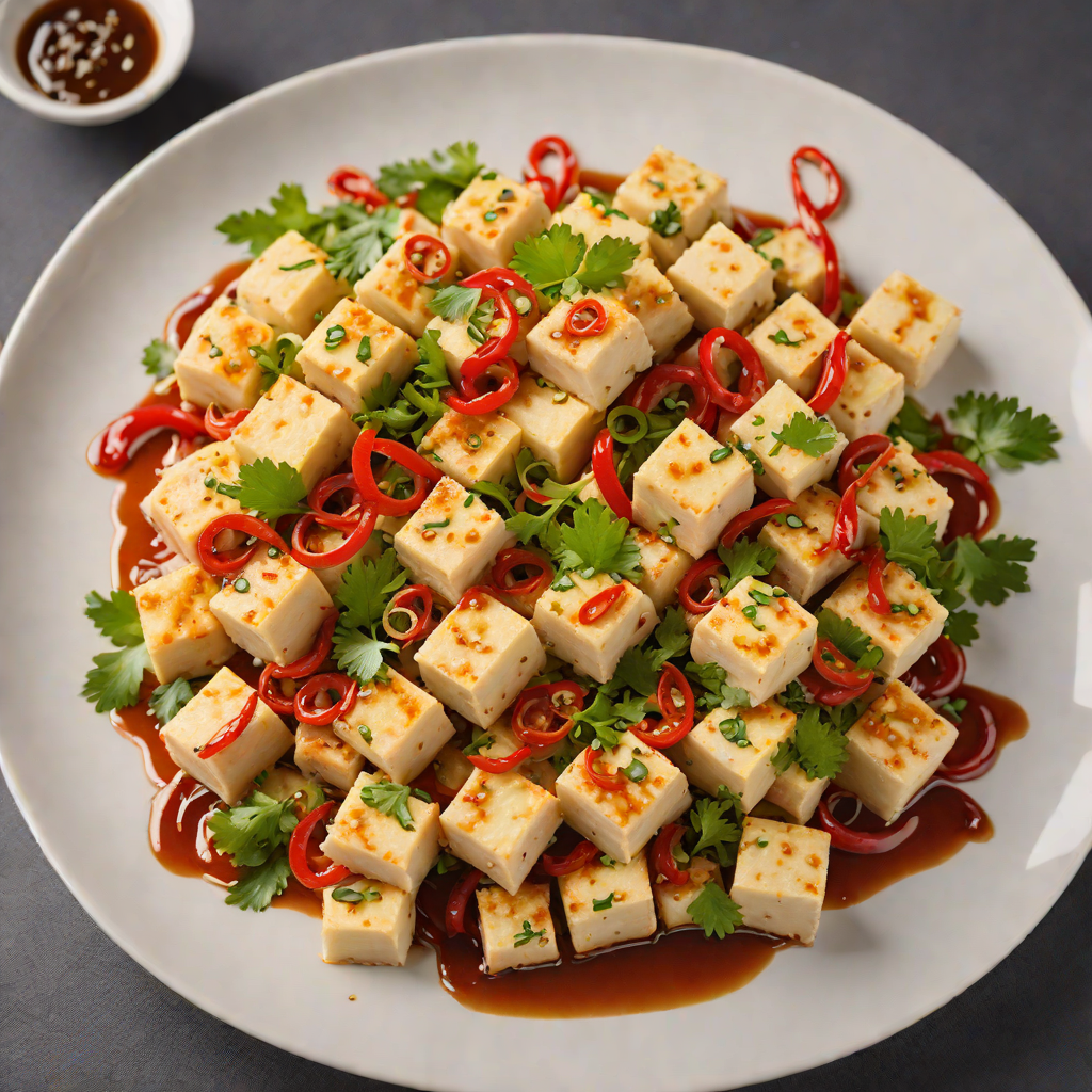 Stir-Fried Mega Aro Tofu with Garlic and Chili