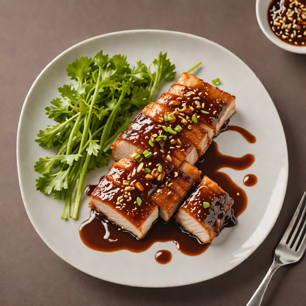 Sautéed Snorlax-Inspired Pork Belly with Sweet Soy Glaze