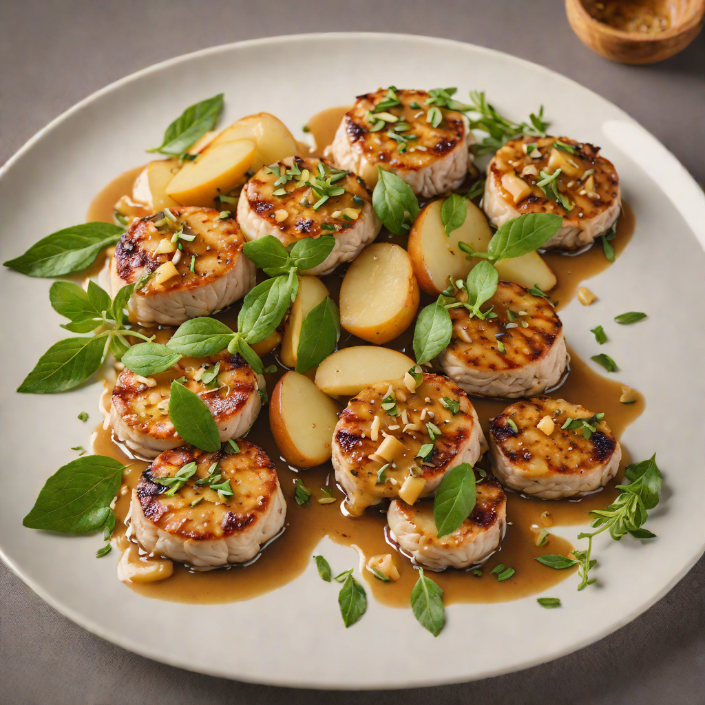Sautéed Snorlax-Inspired Pork Medallions with Apple and Sage