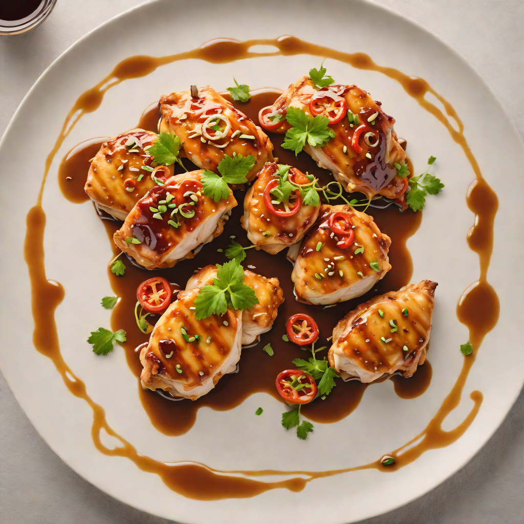 Pan-Seared Chicken with Mega Ring Chili Glaze