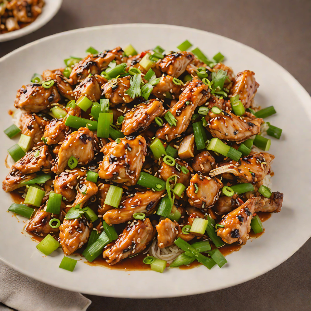 Stir-Fried Popular Chicken with Garlic and Scallions
