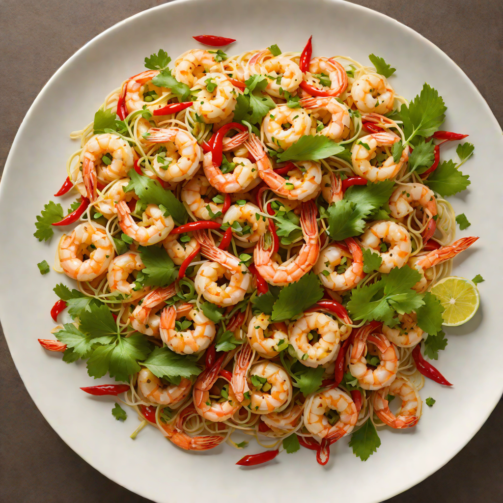 Stir-Fried Lemongrass Shrimp with Garlic and Fresh Chili