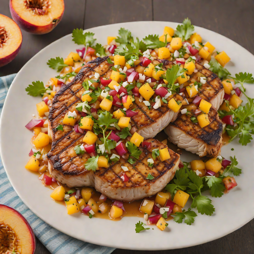 Pan-Seared Pork Chops with Texas-Style Peach Salsa