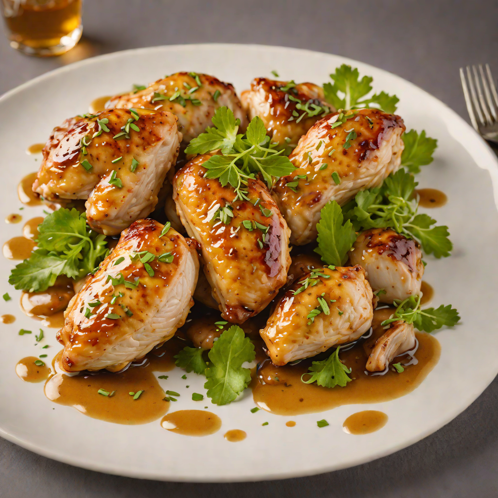 Sautéed Chicken with Mustard and Honey Glaze