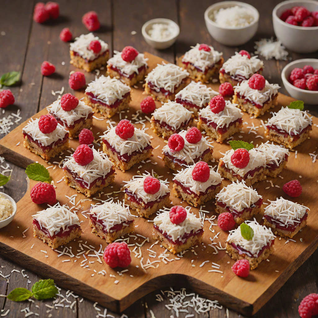 Lamington-Inspired Coconut Raspberry Cake Bites