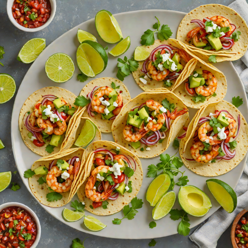 Grilled Chili-Lime Shrimp Tacos with Avocado Salsa