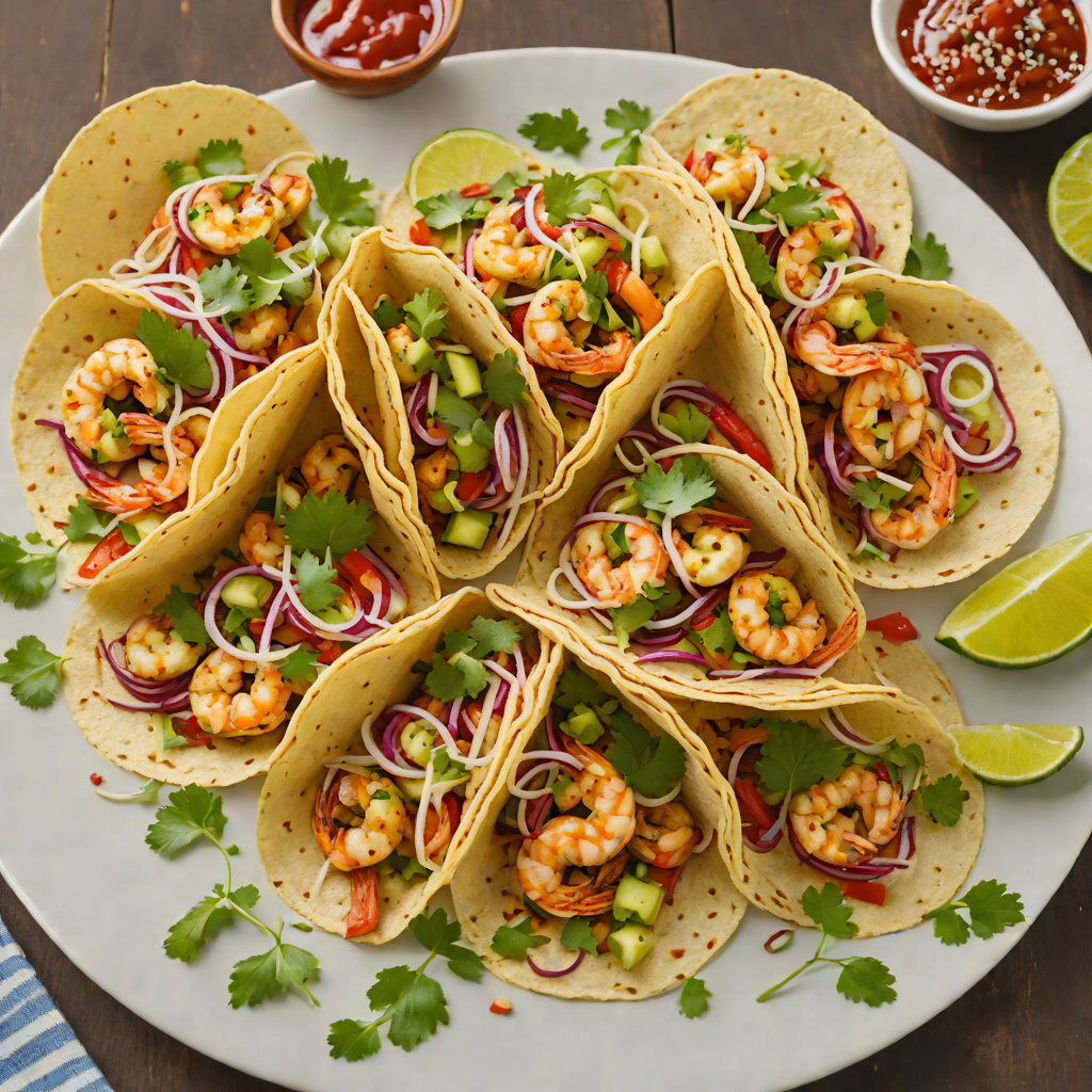 Omega Ruby-Inspired Grilled Spicy Shrimp Tacos