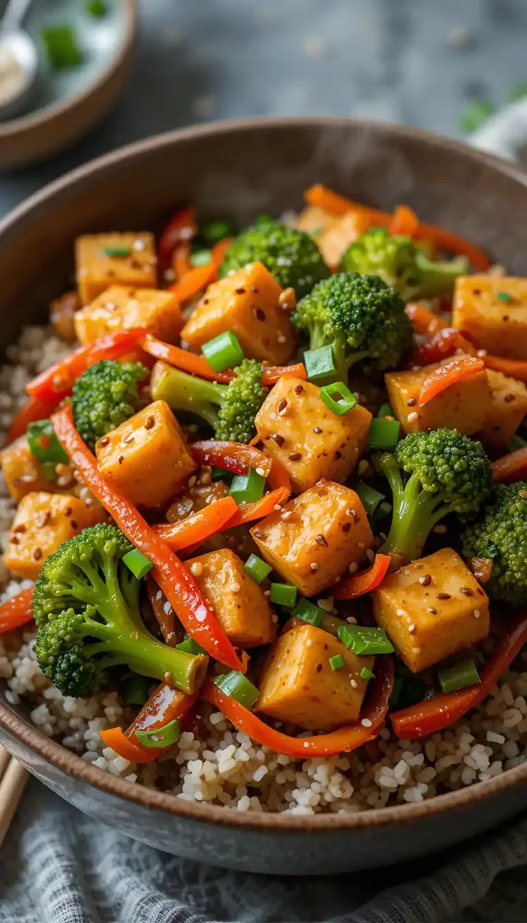 Stir-Fried Tofu and Wooper-Inspired Vegetable Medley
