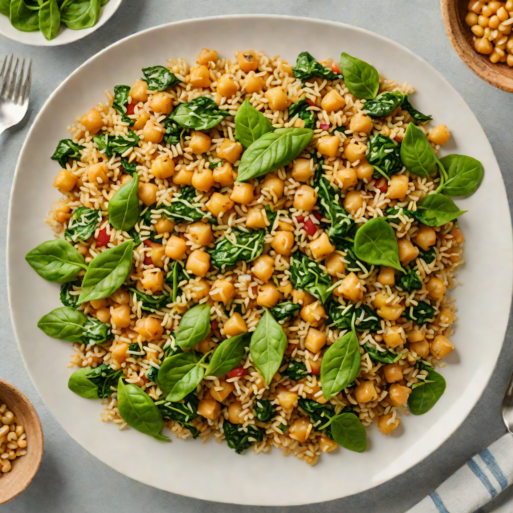 One-Pan Mediterranean Quinoa with Chickpeas and Spinach