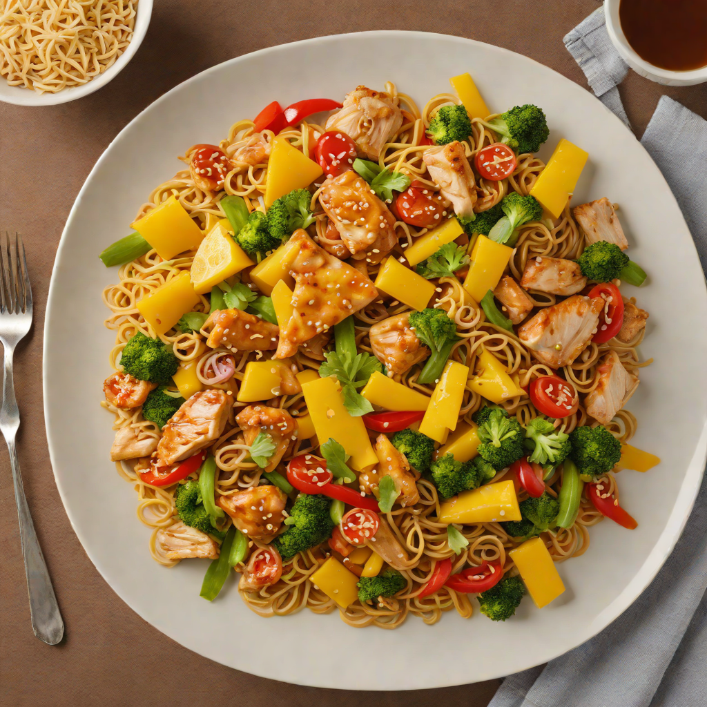Glazed Flying Pikachu Lemon-Honey Chicken Stir Fry