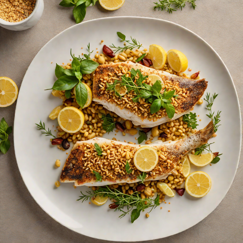 Slow-Roasted Barramundi with Lemon Myrtle and Macadamia Crust