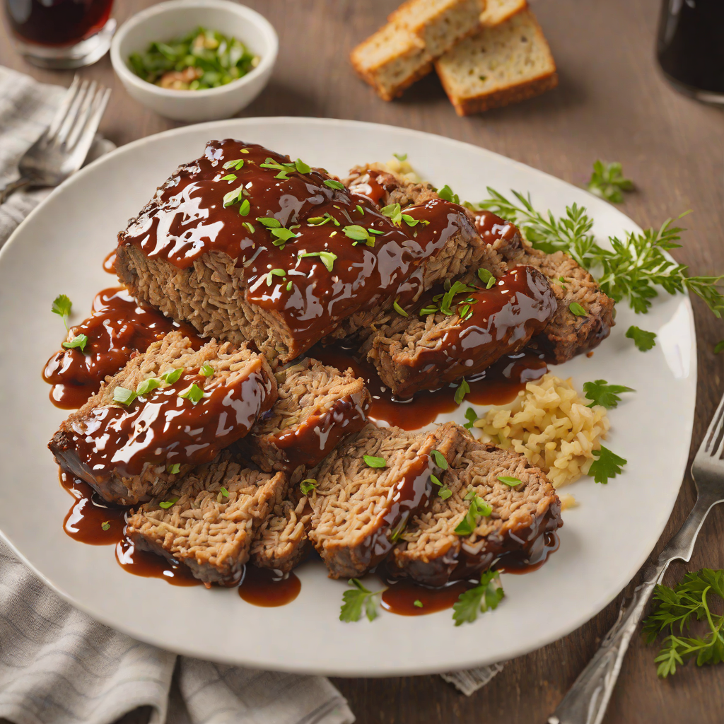 Chopped Brisket Meatloaf with Smoky BBQ Glaze