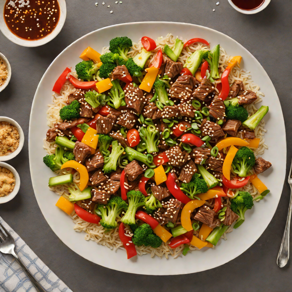 Korean-Inspired Beef Stir Fry with Gochujang and Vegetables