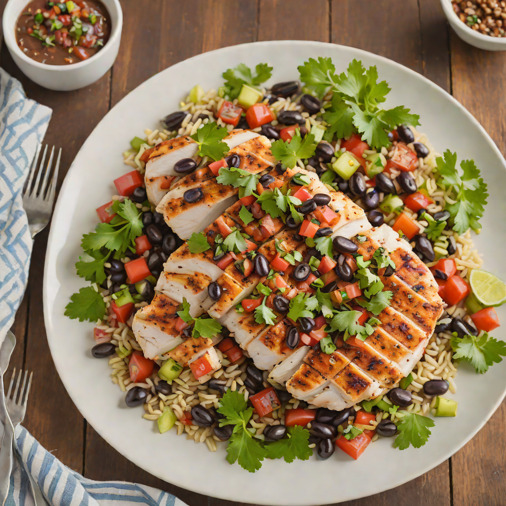 Pan-Seared Chicken with Smoky Southwest Black Bean Salsa