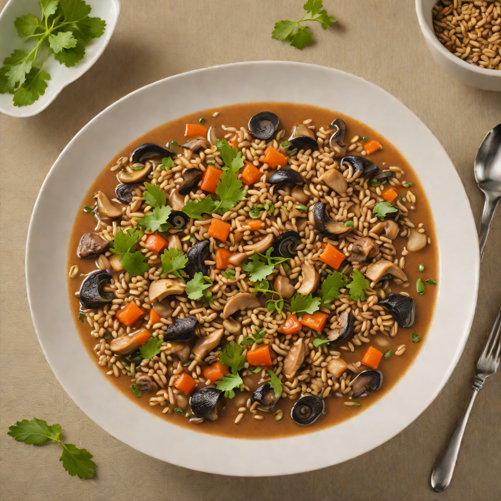 Tibetan-Inspired Barley and Mushroom Stew