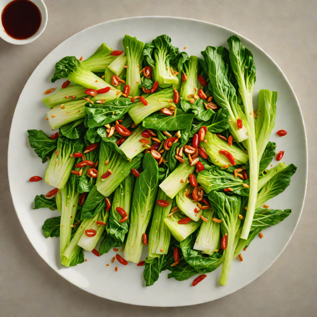 Garlic and Chili Stir-Fried Bok Choy for Immune Boosting