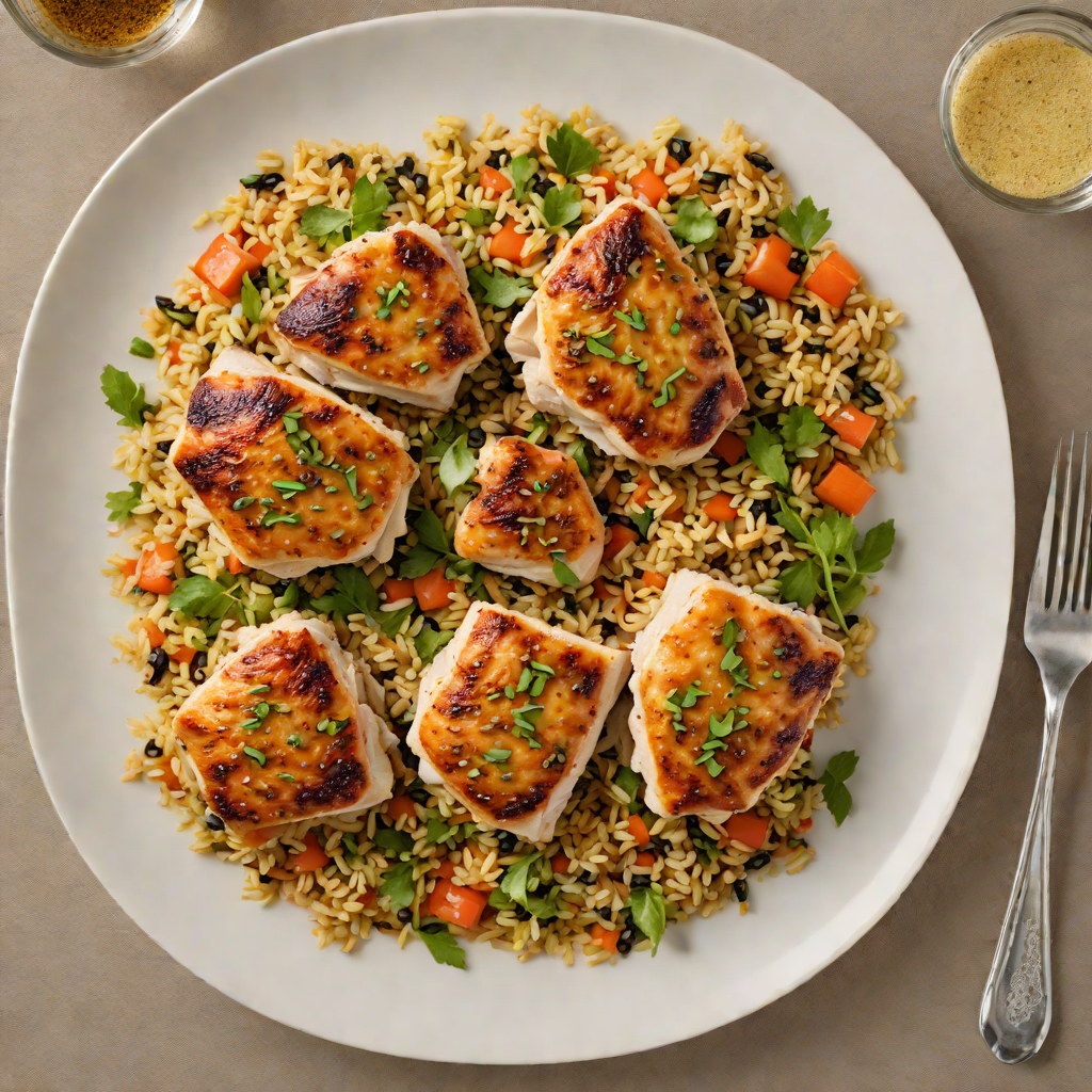 Pan-Seared Chicken Thighs with Spiced Quinoa Pilaf