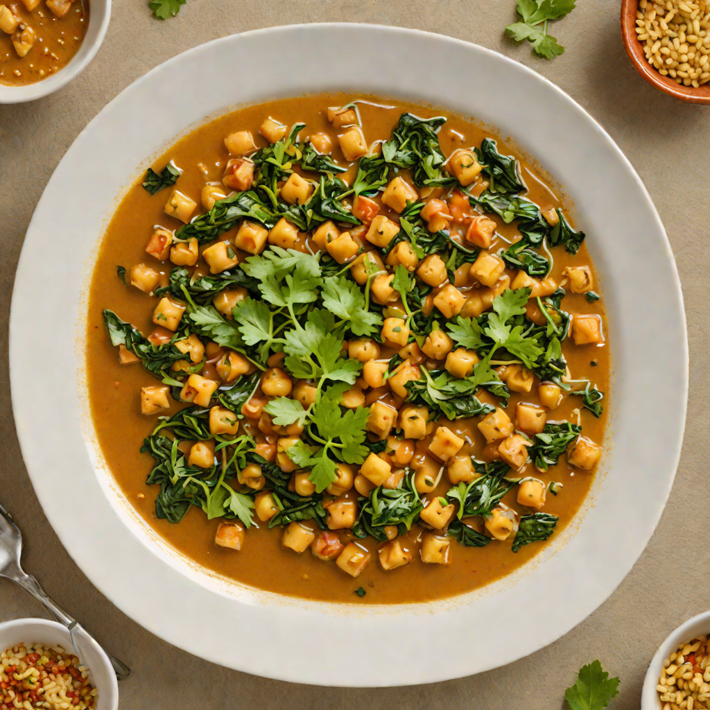 Spiced Chickpea and Popular Greens Stew