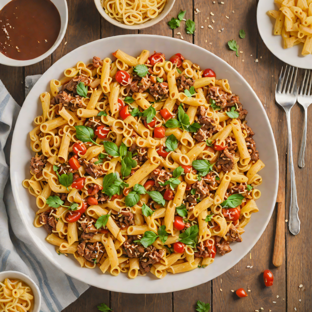 One-Pot Cheesy Beef and Pasta Skillet