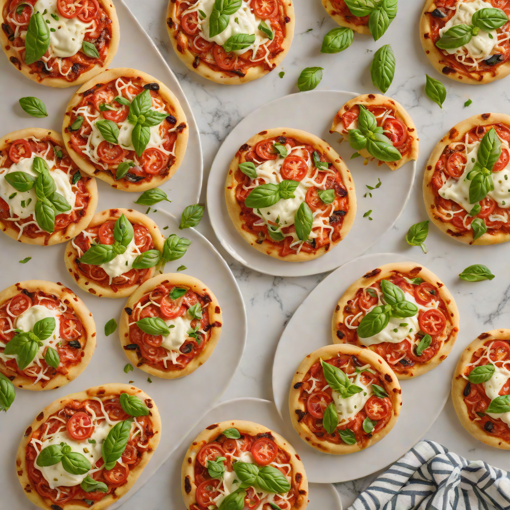 Sheet Pan Mini Margherita Pizzas
