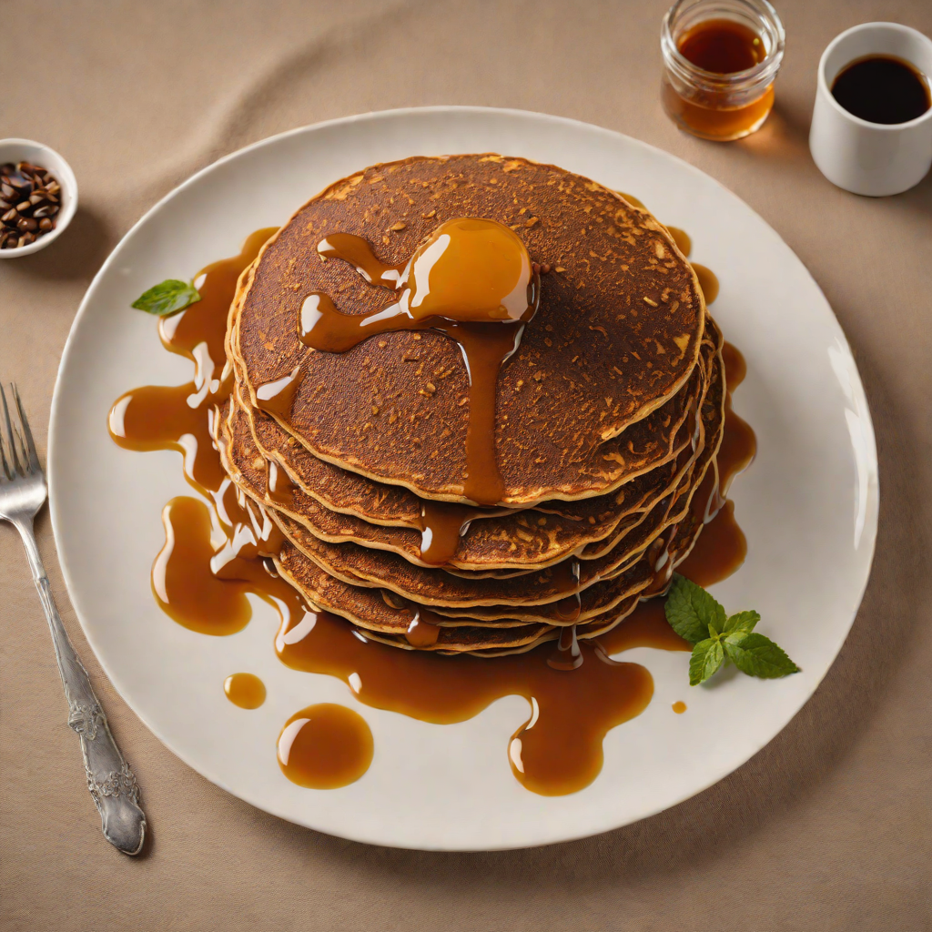 Injera-Style Teff Pancakes with Honey and Ethiopian Coffee Syrup