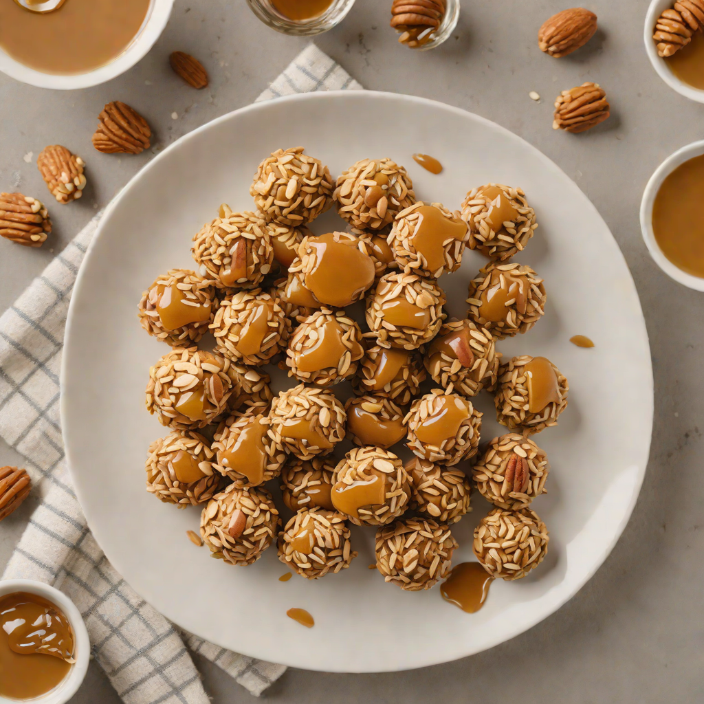 No-Bake Oatmeal Energy Bites with Almond Butter and Honey