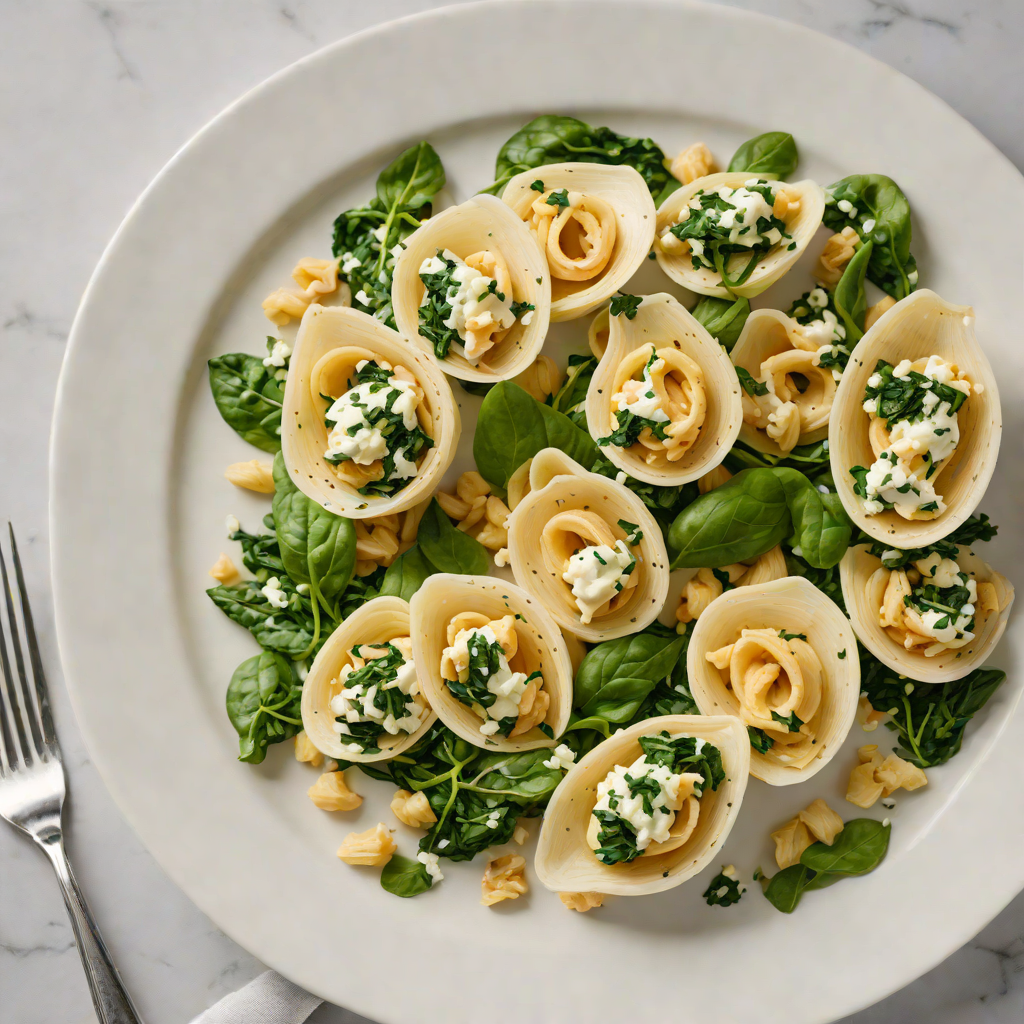 Half-and-Half Spinach and Ricotta Stuffed Shells