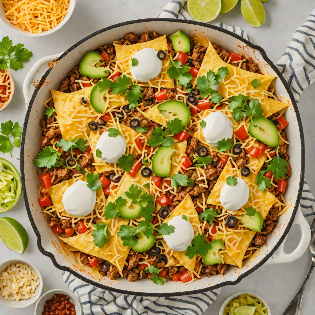 One-Pan Beef and Cheese Taco Skillet