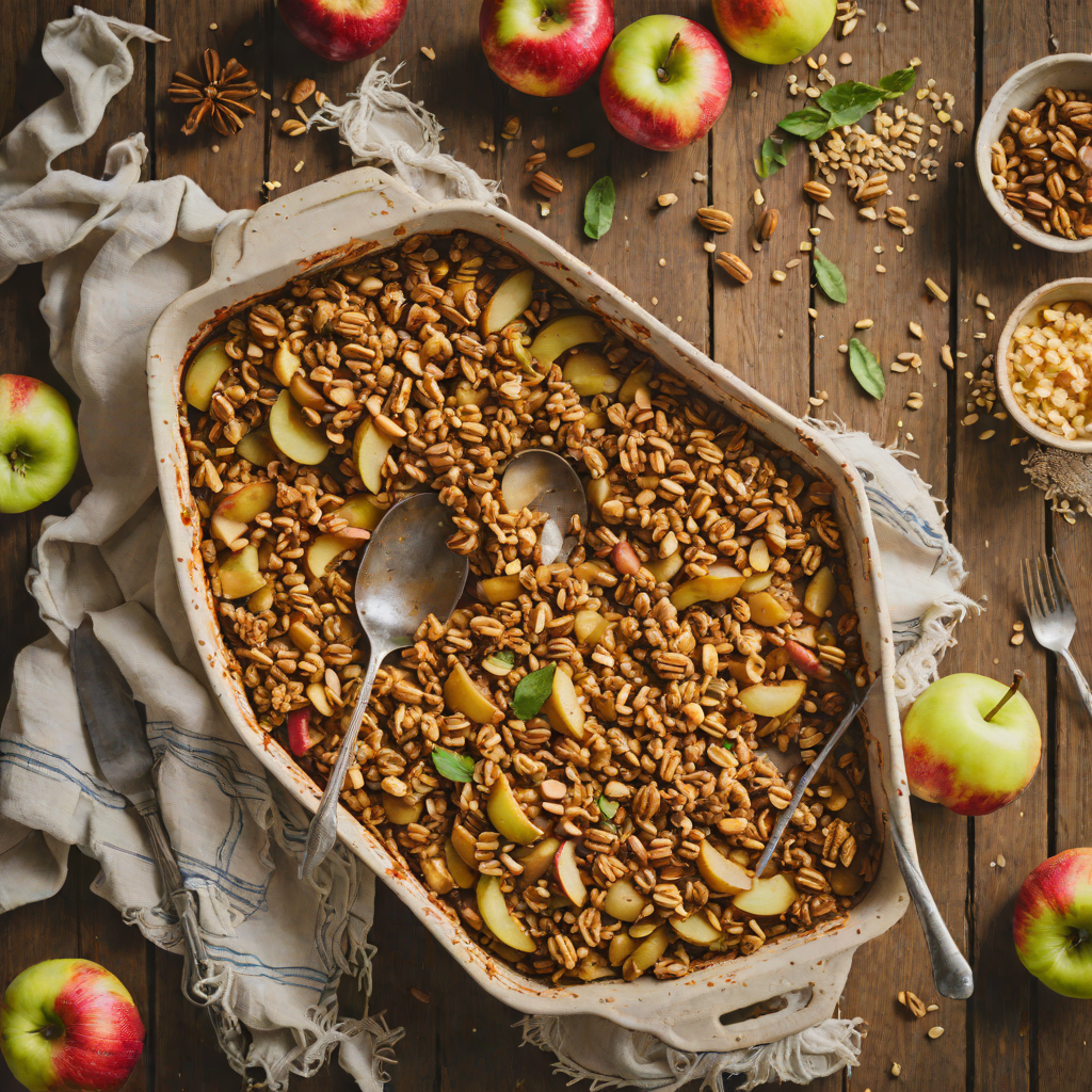 Oven-Baked Brown Butter Apple Crisp with Oat Topping