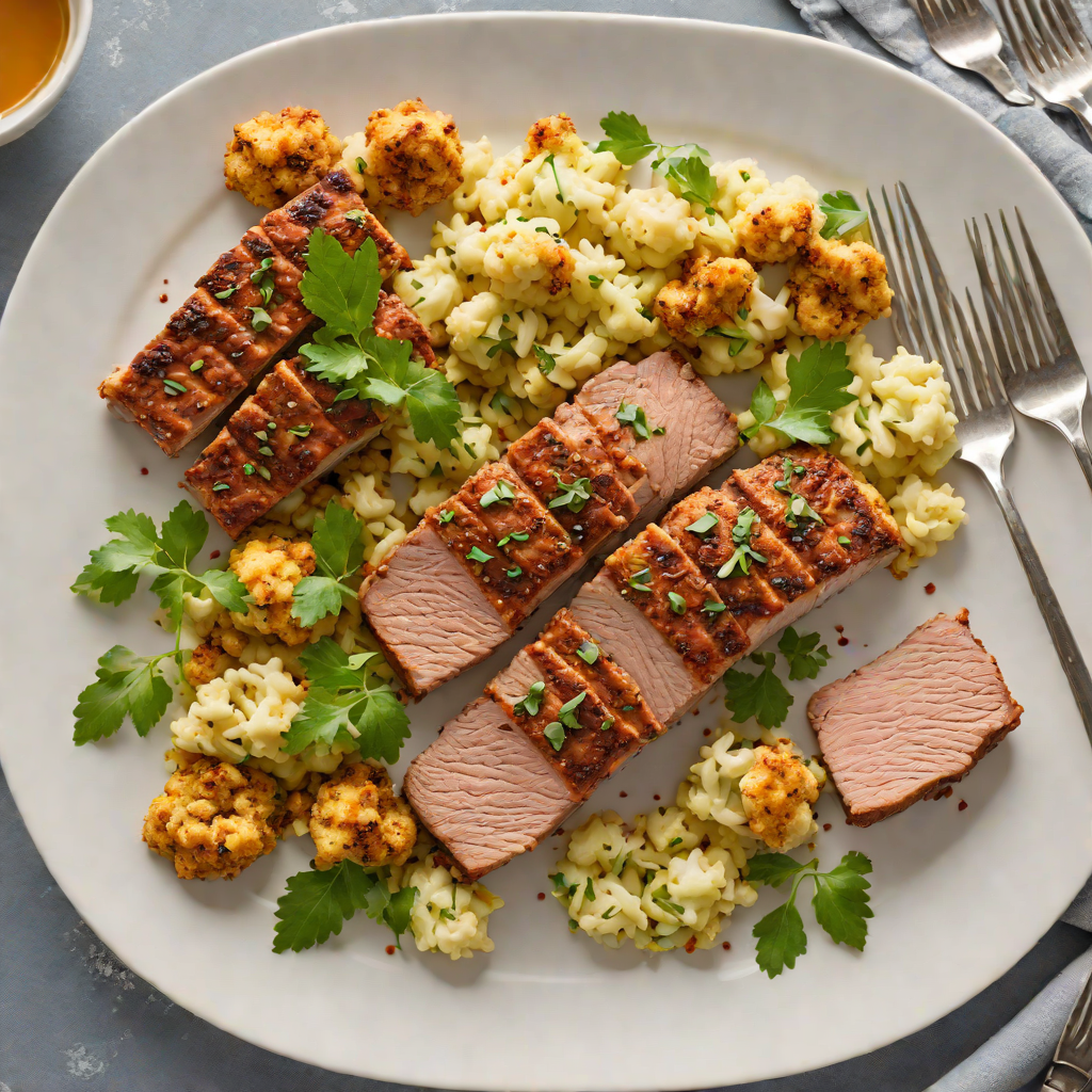 Sheet Pan Moroccan-Spiced Pork Tenderloin with Cauliflower