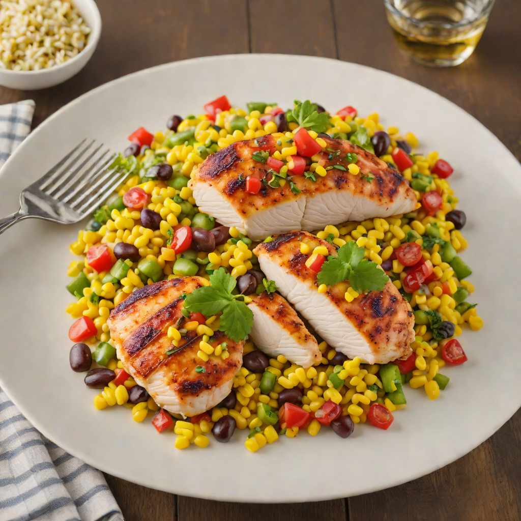Pan-Seared Chicken with Indiana Corn Succotash