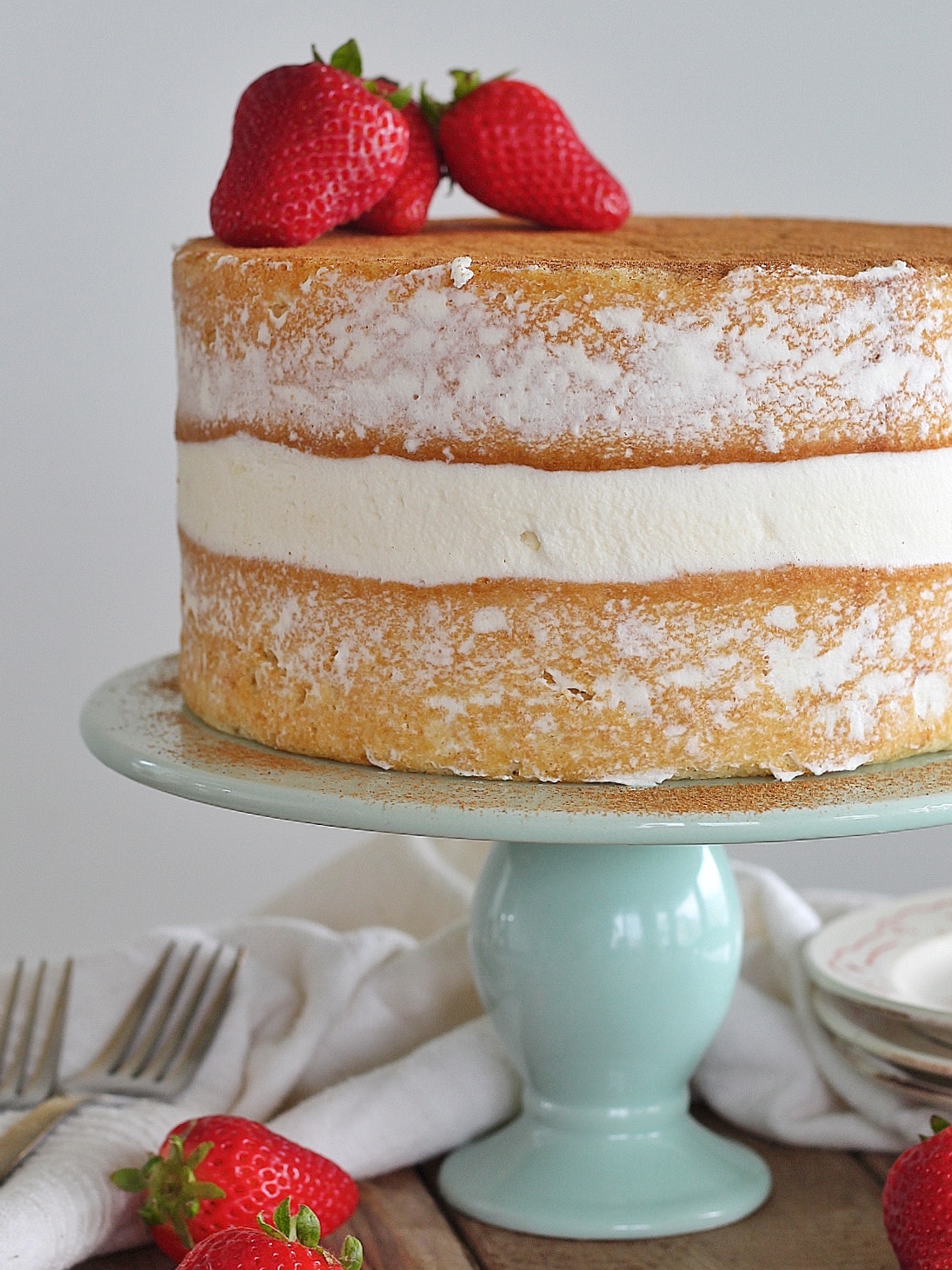 Classic Tres Leches Cake with Vanilla Bean Cream