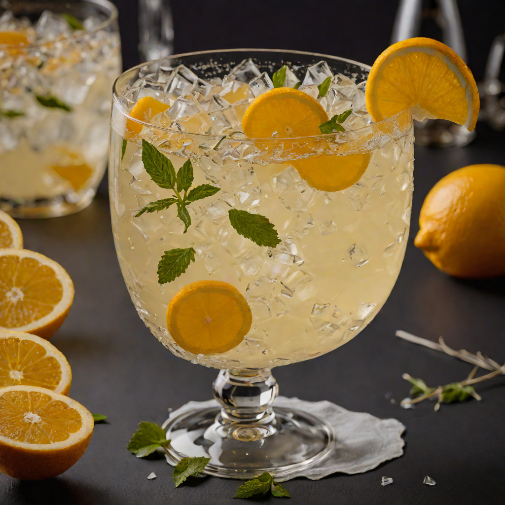 Vodka-Infused Citrus Fizz Cocktail