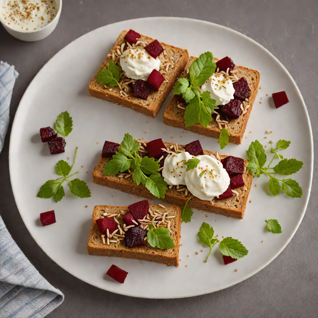 Northern-Style Rye and Beet Sandwich with Horseradish Cream