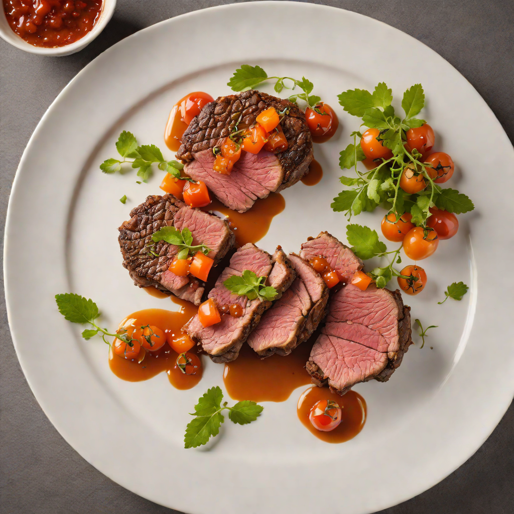 Pan-Seared Emu Steak with Bush Tomato Chutney