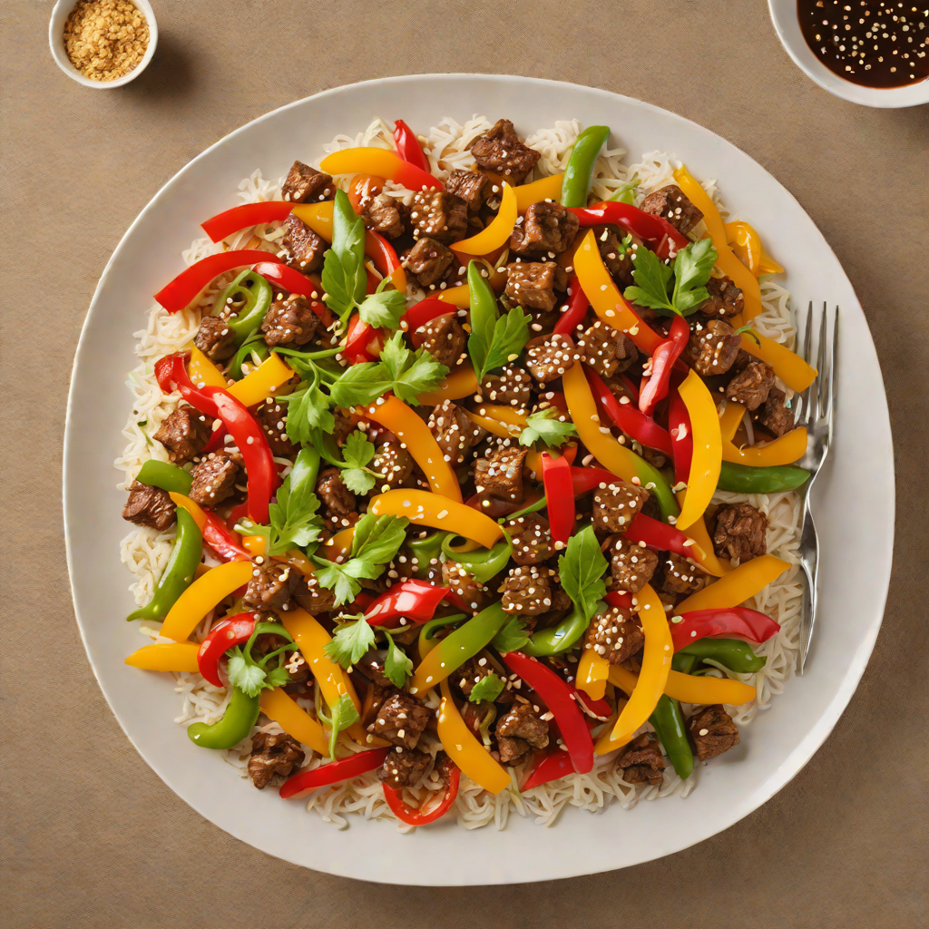 Spicy Korean-Inspired Beef Stir Fry with Bell Peppers