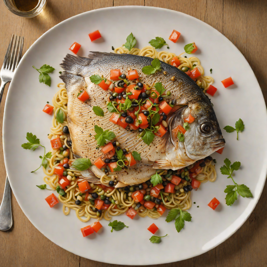 Pan-Seared Sea Bream with Tomato Caper Salsa