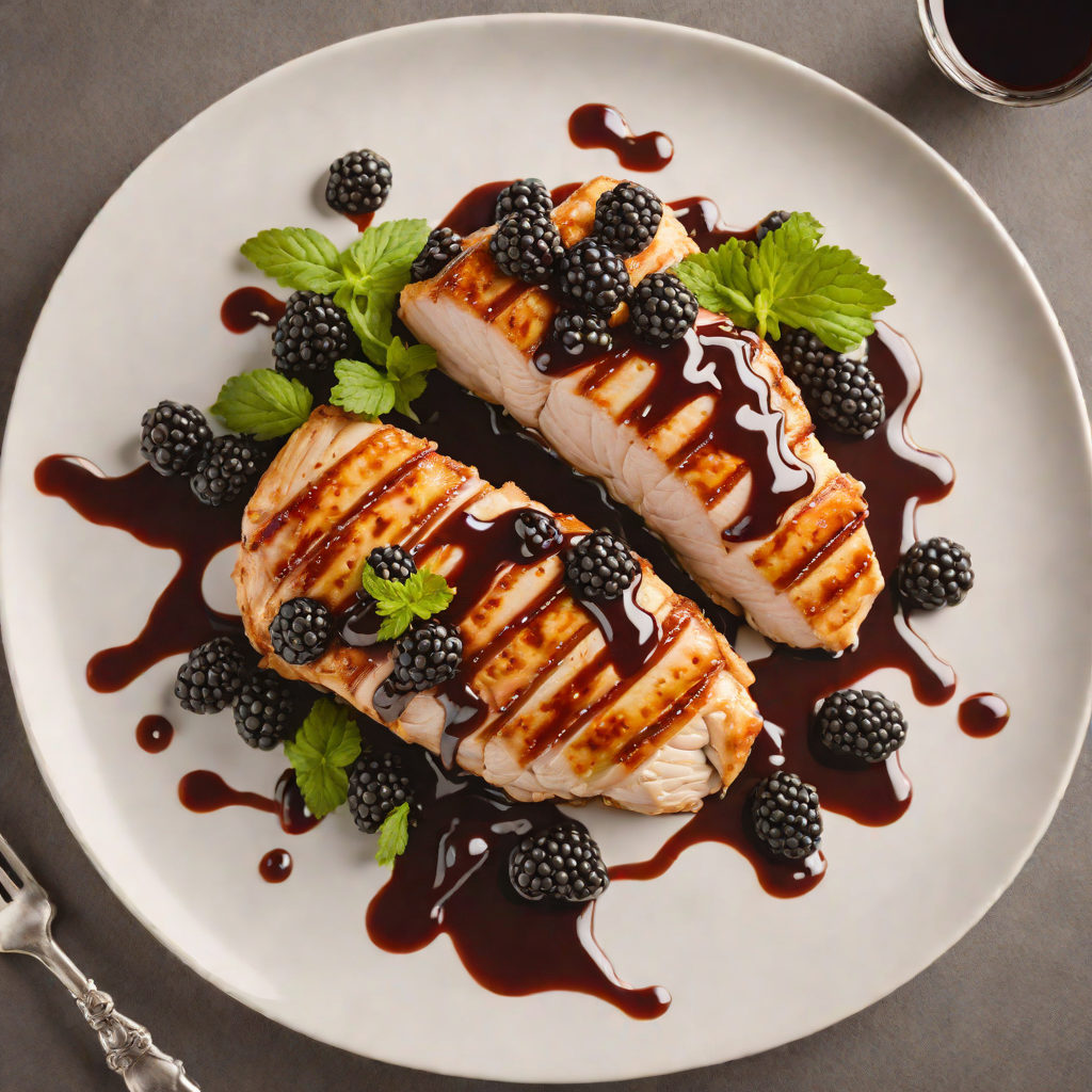 Pan-Seared Chicken with Blackberry-Balsamic Glaze