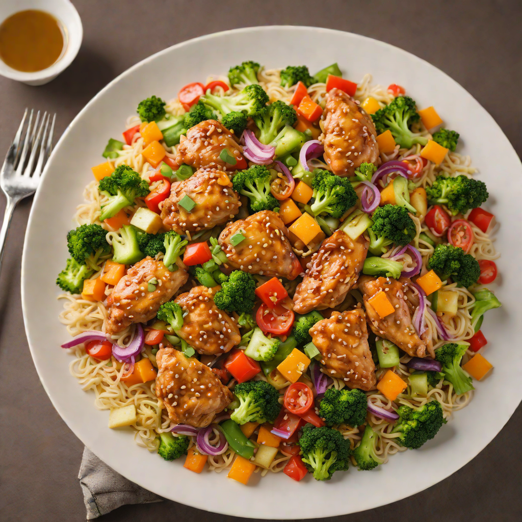 Quick Stir-Fried Garlic Ginger Chicken with Mixed Vegetables
