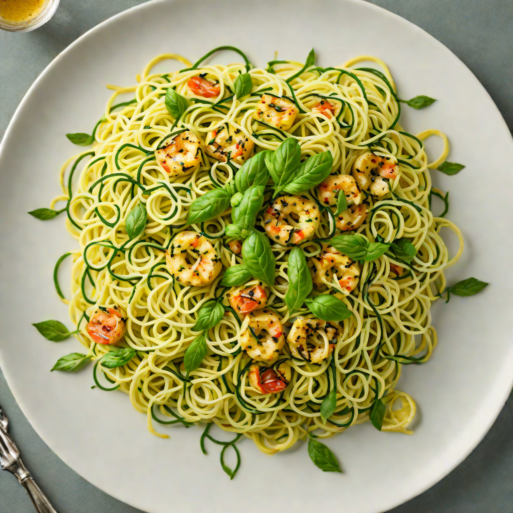 Sautéed Zucchini Noodles with Lemon-Basil Sauce